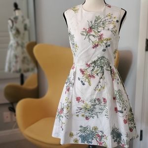 Gap sleeveless a-line floral dress, women's size 0